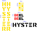 Hyster S80XL Decal Set