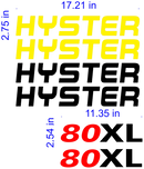 Hyster S80XL Decal Set