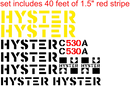 Hyster C530A Decal Set