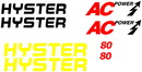 Hyster E80Z Decal Set