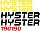 Hyster H190XL Decal Set