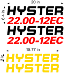 Hyster H22.00XM-12EC Decal Set