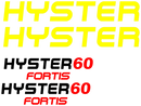 Hyster H60FT Decal Set