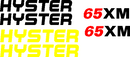 Hyster H65XM Decal Set