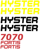 Hyster H70FT Decal Set