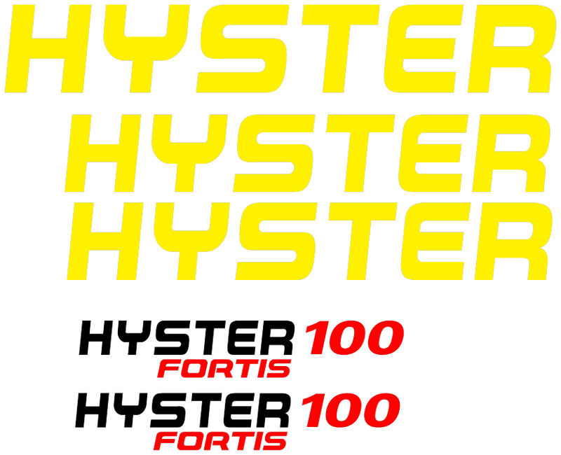 Hyster S100FTBCS Decal Set