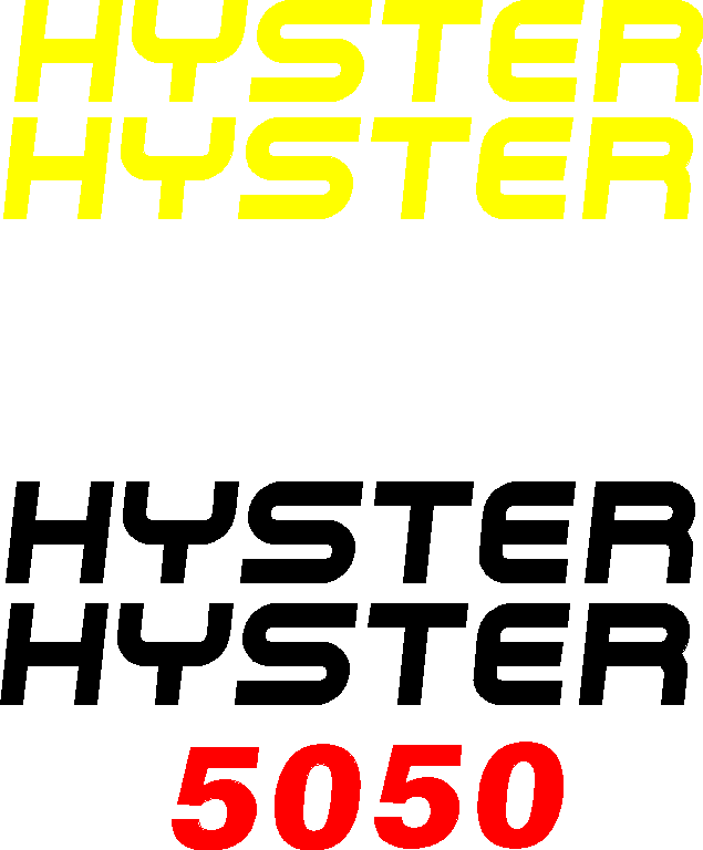 Hyster S50XM Decal Set