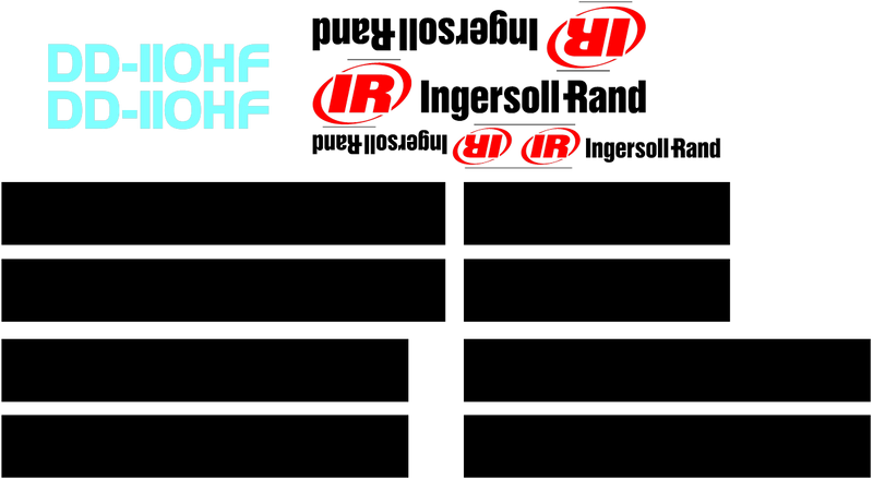 Ingersoll Rand DD110HF Decal Set