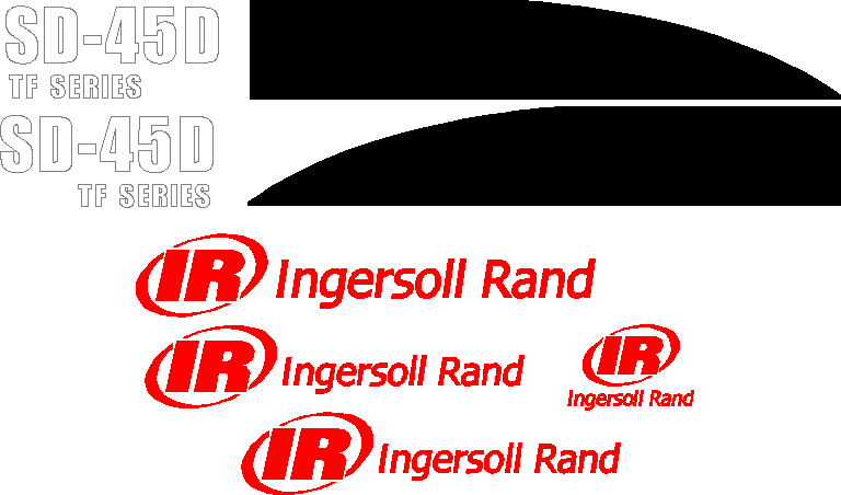Ingersoll Rand SD45D Decal Set