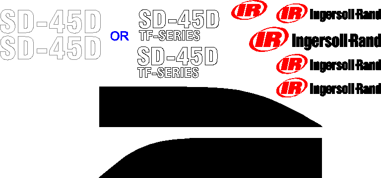 Ingersoll Rand SD45D Decal Set