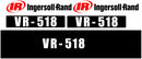 Ingersoll Rand VR-518 Decal Set
