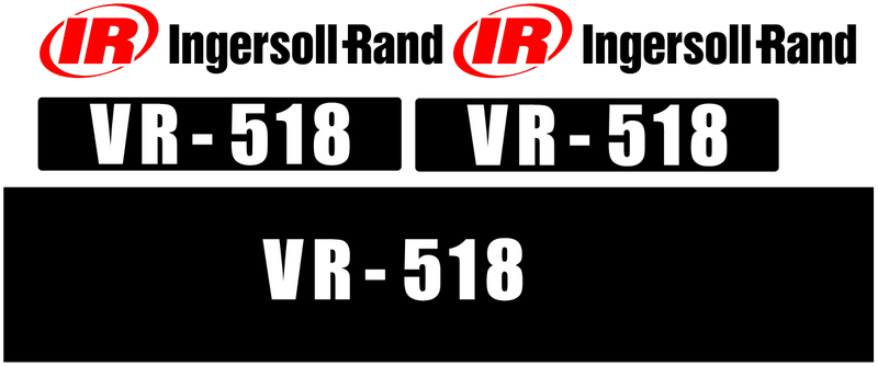 Ingersoll Rand VR-518 Decal Set