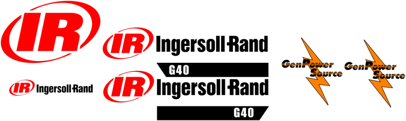 Ingersoll Rand G40 Decal Set
