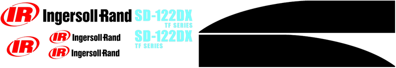 Ingersoll Rand SD122DX Decal Set