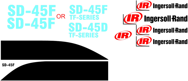 Ingersoll Rand SD45F Decal Set