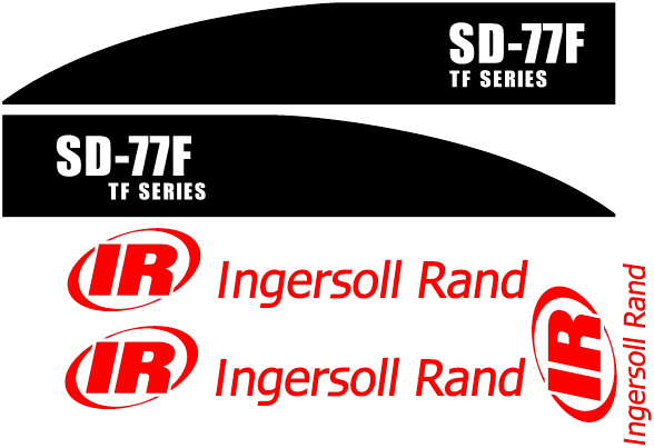 Ingersoll Rand SD77F Decal Set