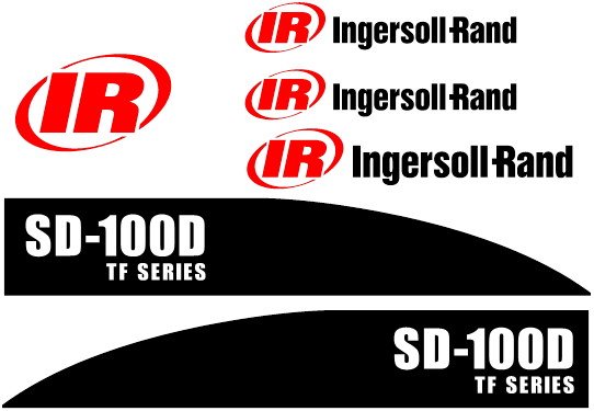 Ingersoll Rand SD100D Decal Set