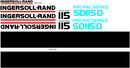 Ingersoll Rand SD115D Decal Set