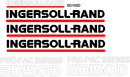 Ingersoll Rand SD150D Decal Set