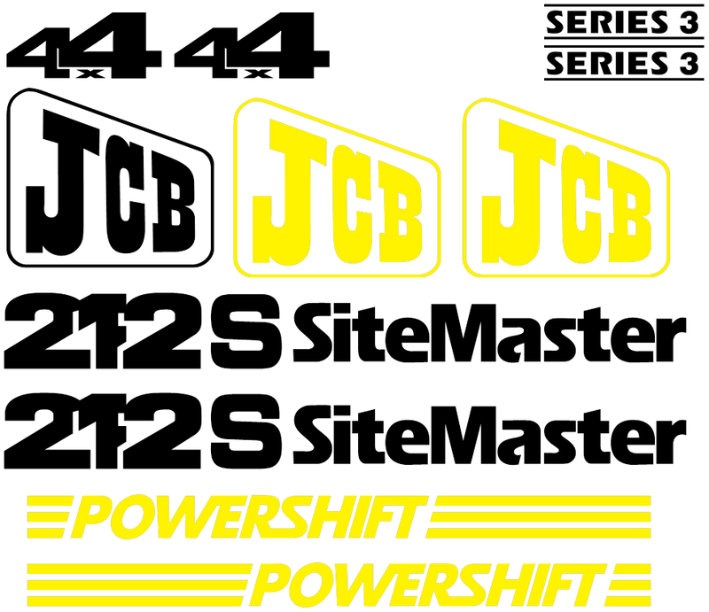 JCB 212S III Decal Set