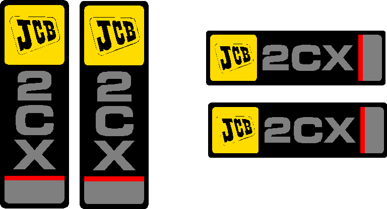 JCB 2CX Decal Set