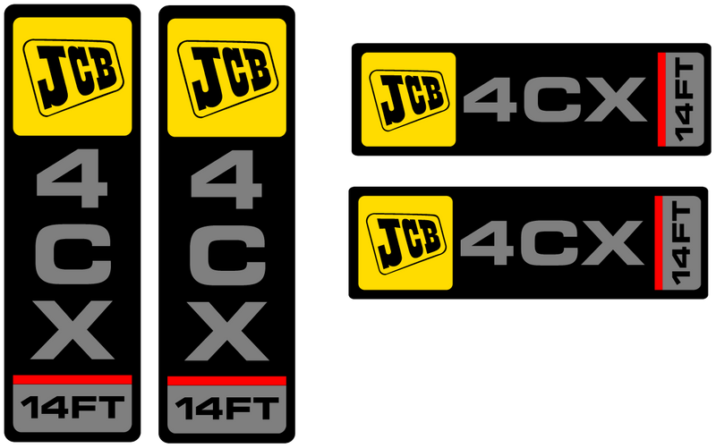 JCB 4CX Decal Set