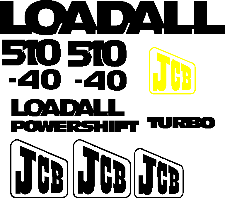 JCB 510-40 Decal Set