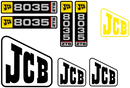 JCB 8035 ZTS Decal Set