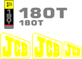JCB 180T Decal Set
