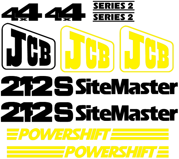 JCB 212S II Decal Set