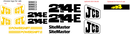 JCB 214E III Decal Set
