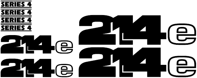 JCB 214E IV Decal Set