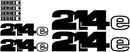 JCB 214E IV Decal Set