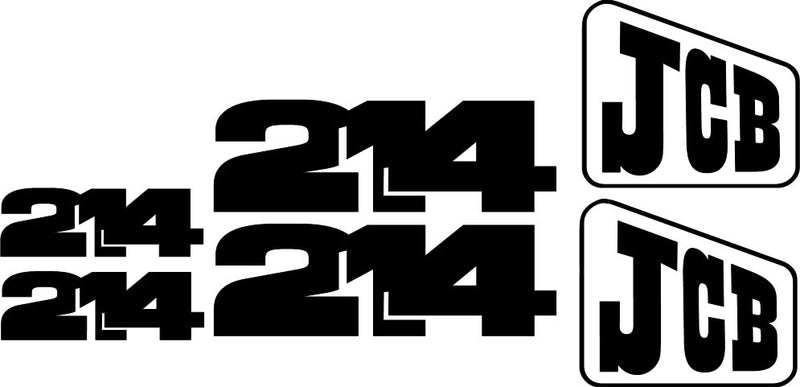 JCB 214 II Decal Set