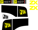 JCB 407 ZX  Decal Set