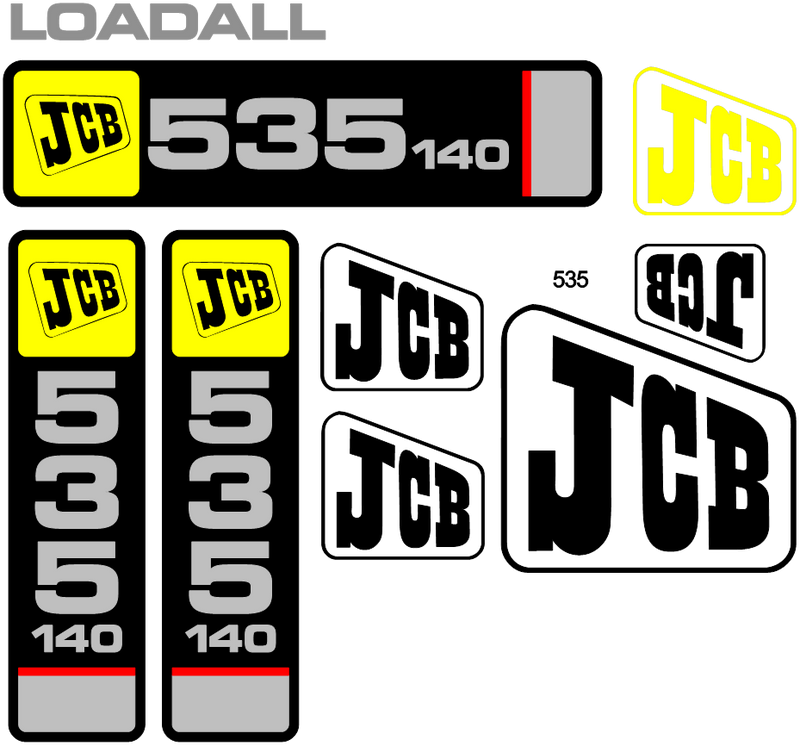 JCB 535-140 Decal Set