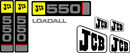 JCB 550 Decal Set