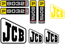 JCB 8032 ZTS Decal Set