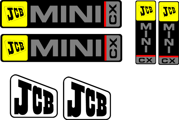 JCB MINI CX  Decal Set