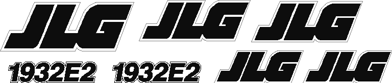 JLG 1932E2 Decal Set