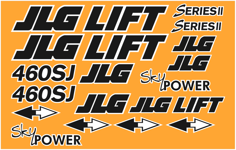 JLG 460SJ Decal Set