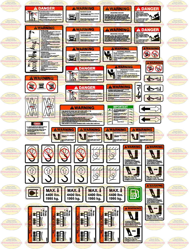 JLG Scissorlift Safety Set