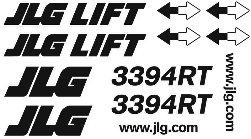JLG 3394RT Decal Set
