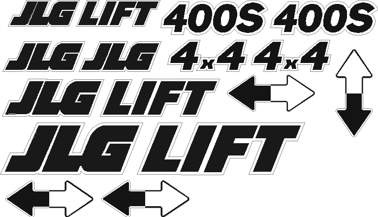 JLG 400S Decal Set