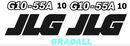 JLG G10 55A Decal Set