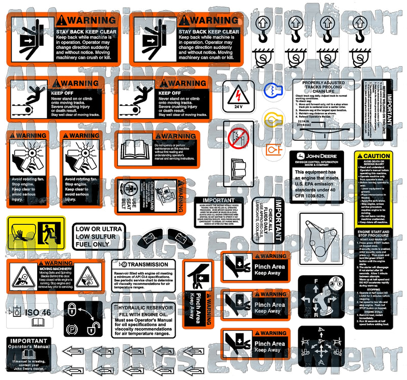 John Deere Dozer Safety Set