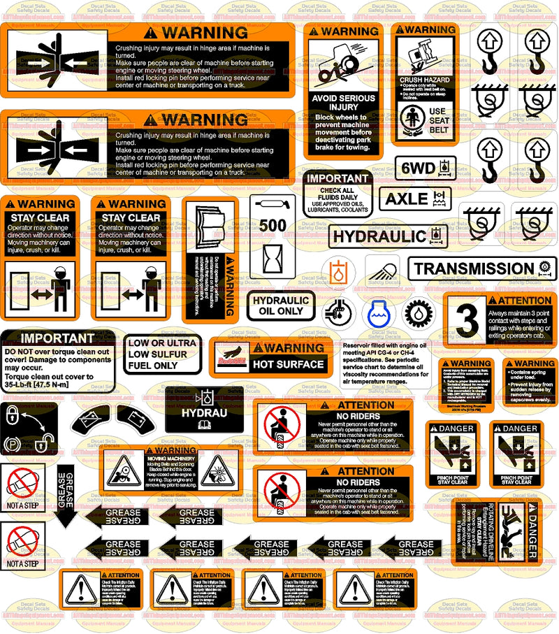 John Deere Grader Safety Set