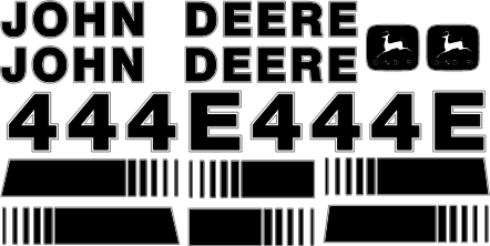 Deere 444E Decal Set