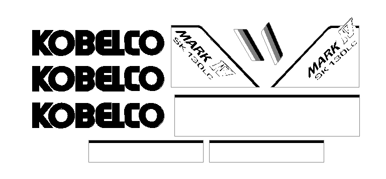 Kobelco SK130 LC IV Decal Set