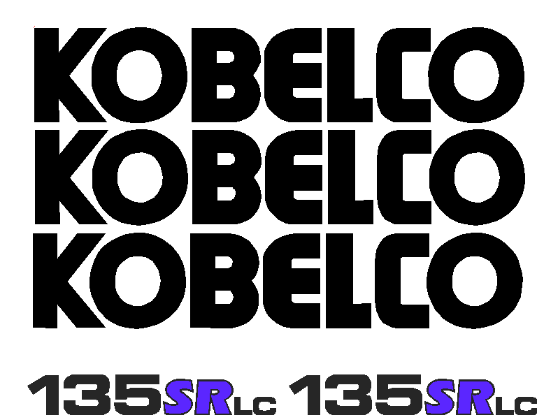 Kobelco SK135SR LC Decal Set
